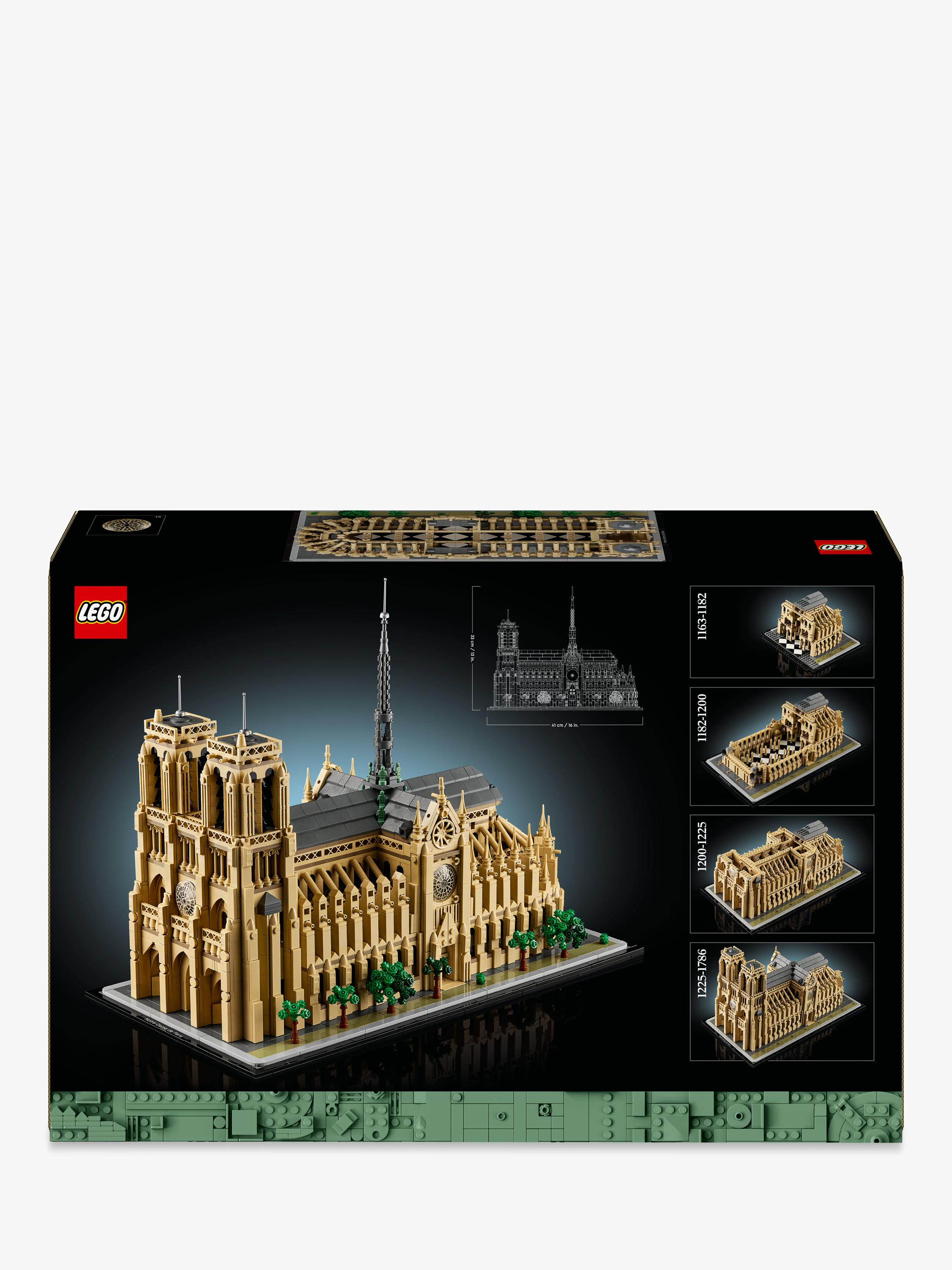 LEGO Notre-Dame de Paris architectural building set for adults, UK version