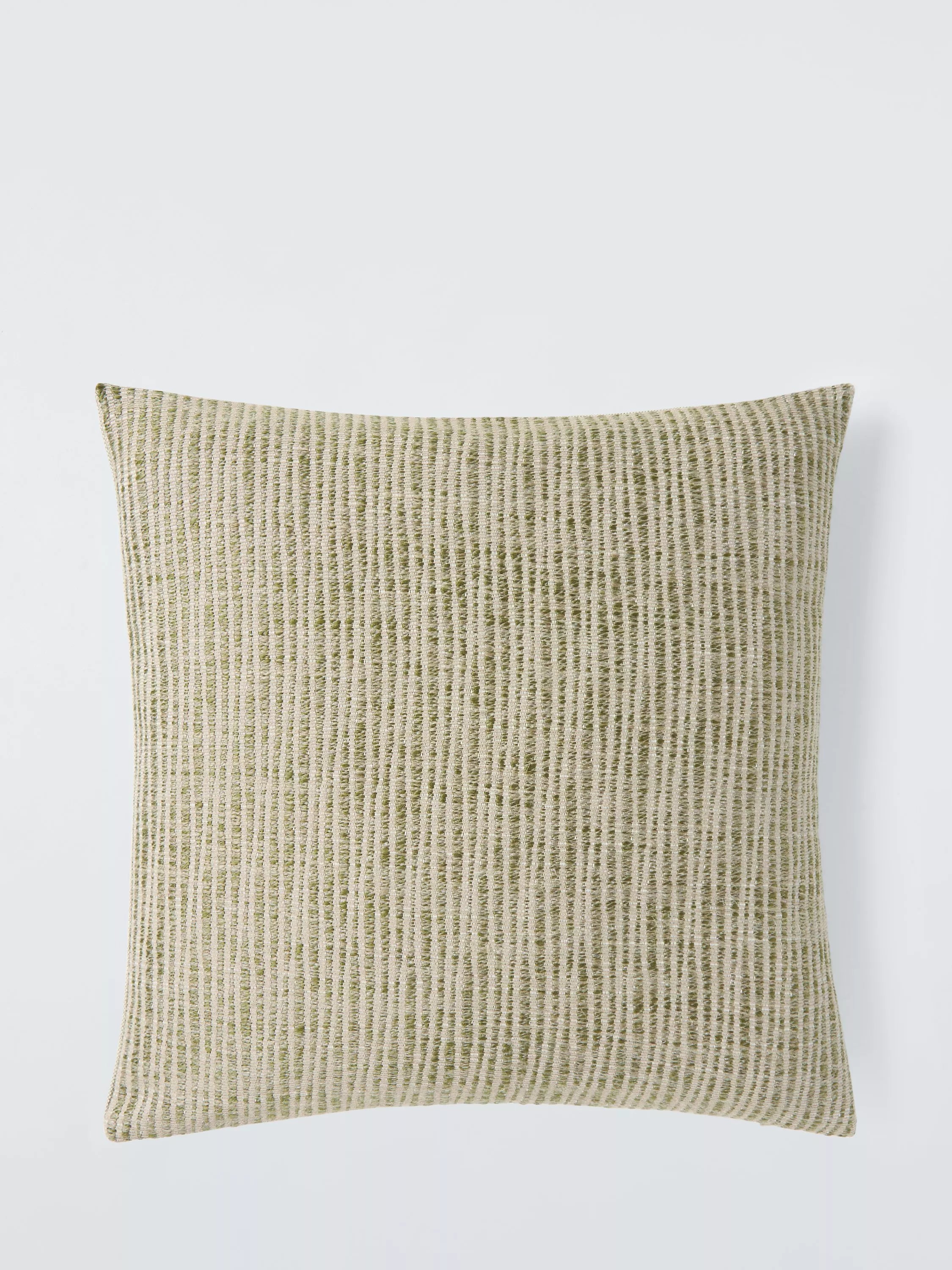 John Lewis Rib Weave Cushion - Green