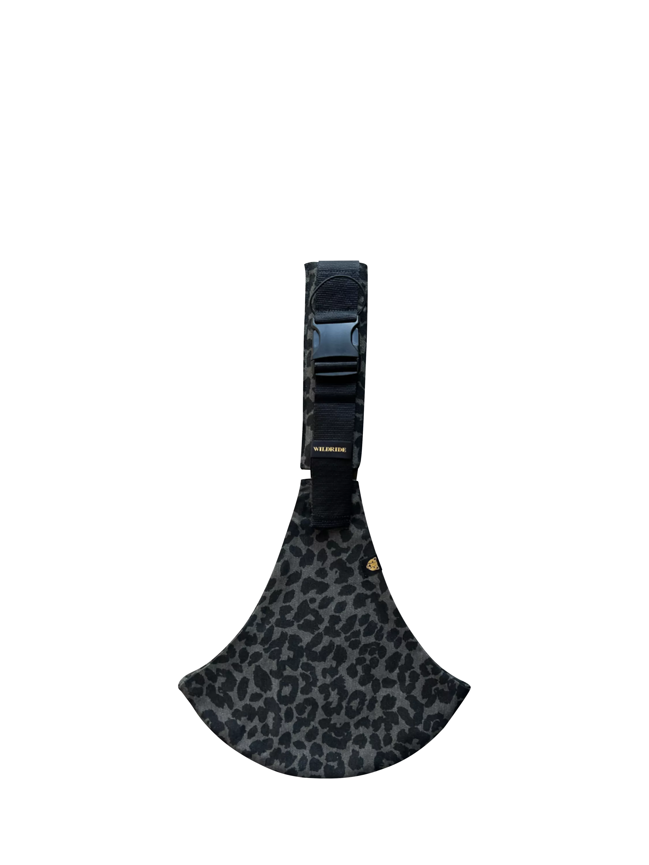 Wildride toddler hip carrier in grey leopard print, up to 20kg (British brand)