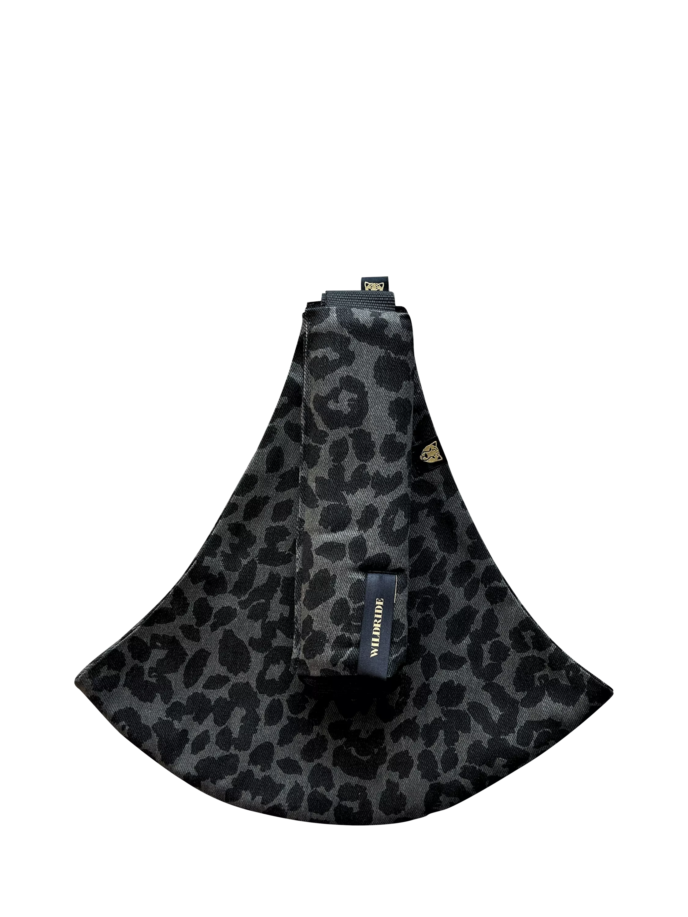 Wildride toddler hip carrier in grey leopard print, up to 20kg (British brand)