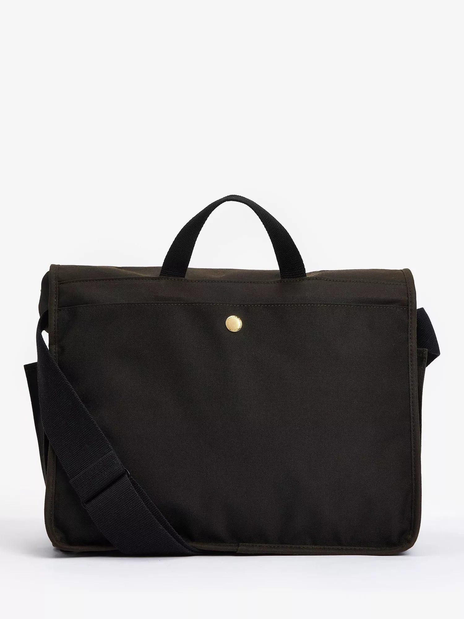 Barbour Field Wax messenger bag in Olive - British brand