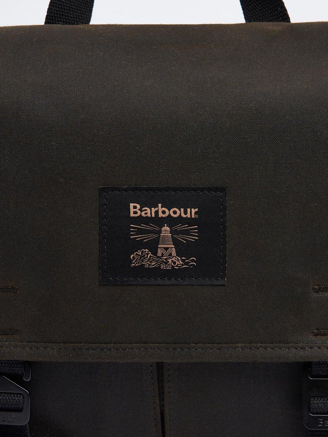 Barbour Field Wax messenger bag in Olive - British brand
