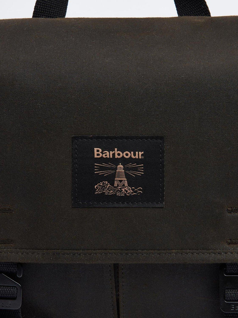 Barbour Field Wax messenger bag in Olive - British brand