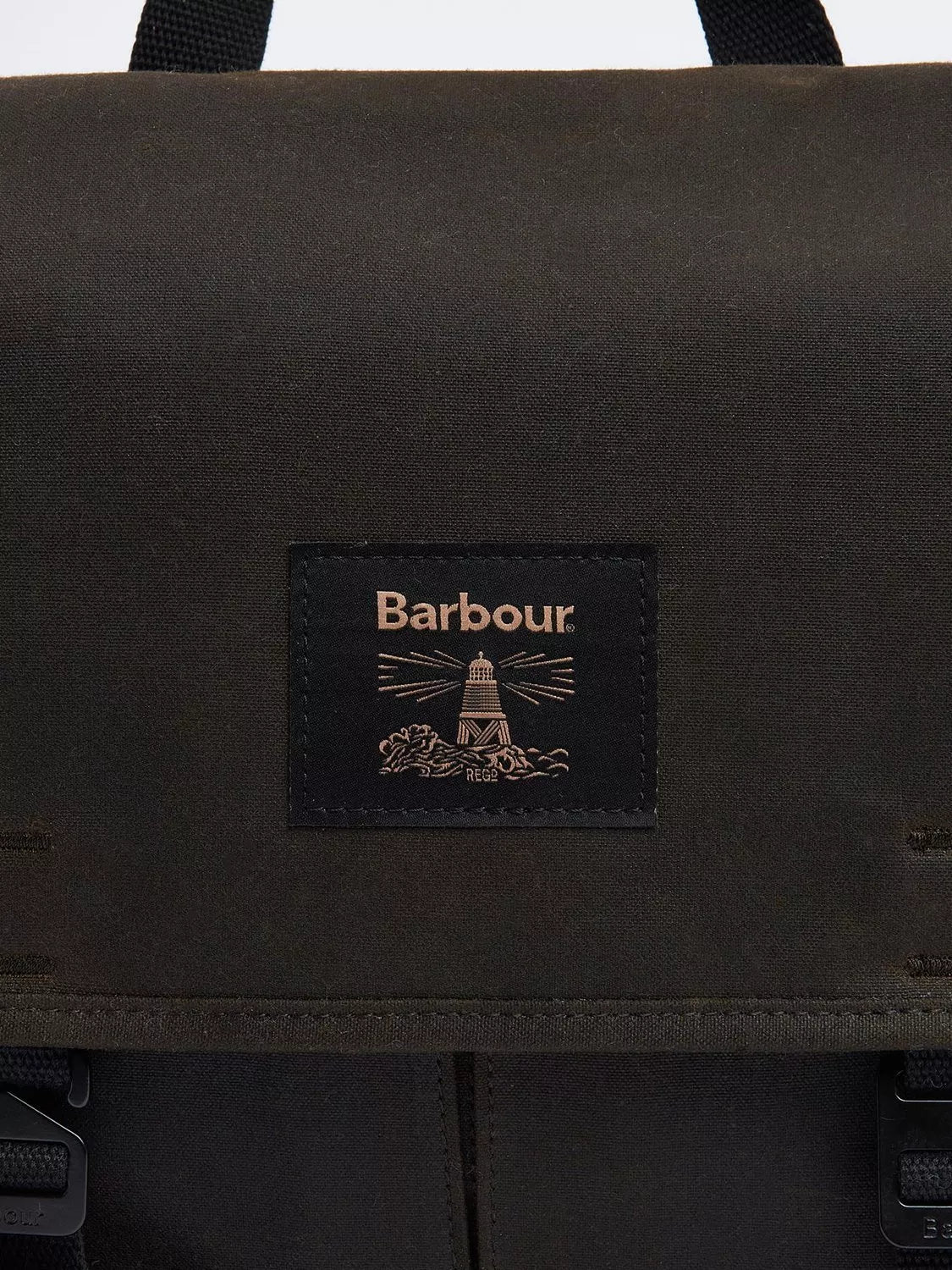 Barbour Field Wax messenger bag in Olive - British brand
