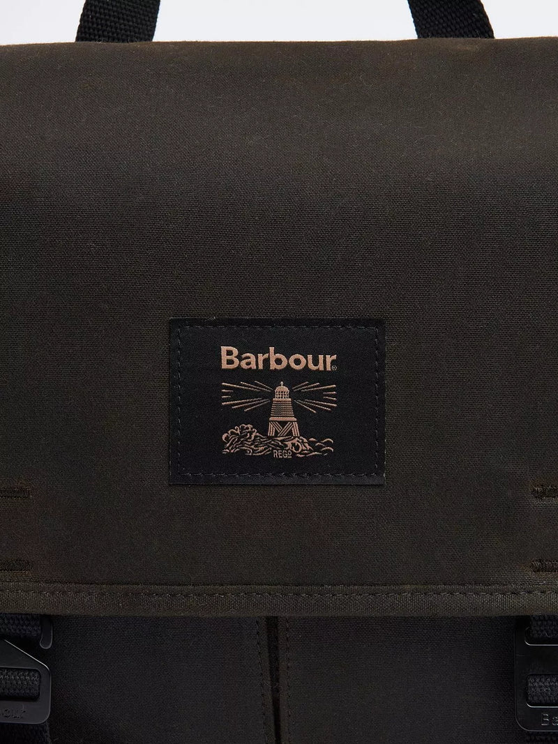 Barbour Field Wax messenger bag in Olive - British brand