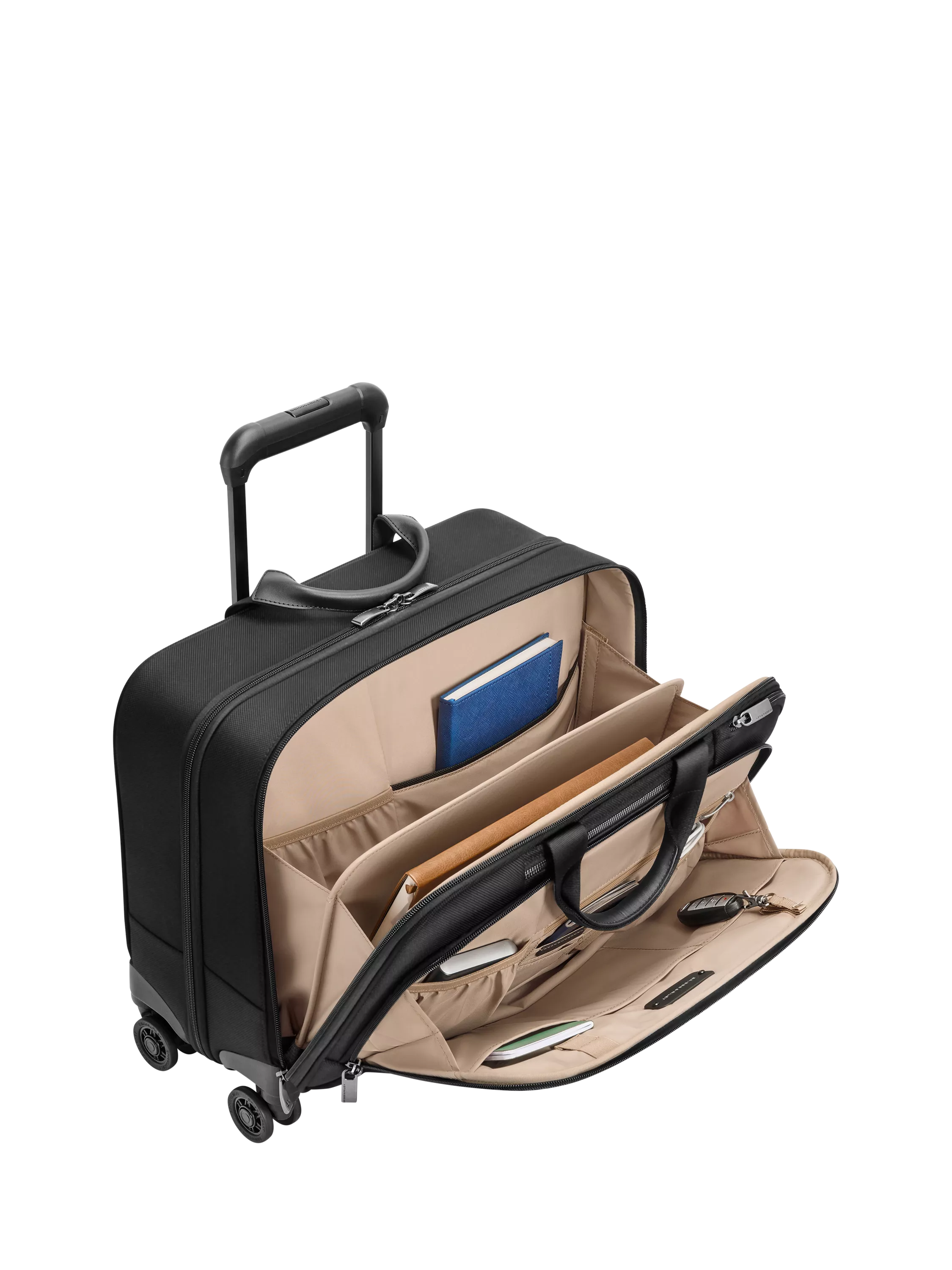 Briggs & Riley Large Spinner Briefcase 28L Black (British brand)