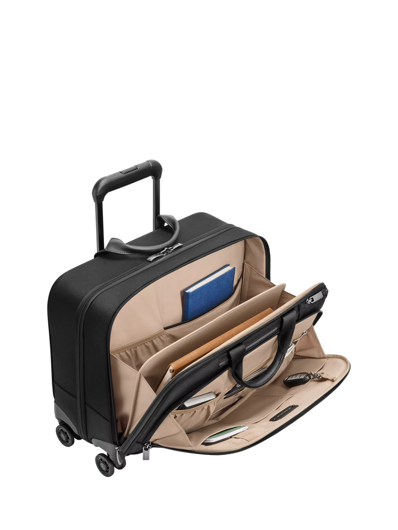 Briggs & Riley Large Spinner Briefcase 28L Black (British brand)