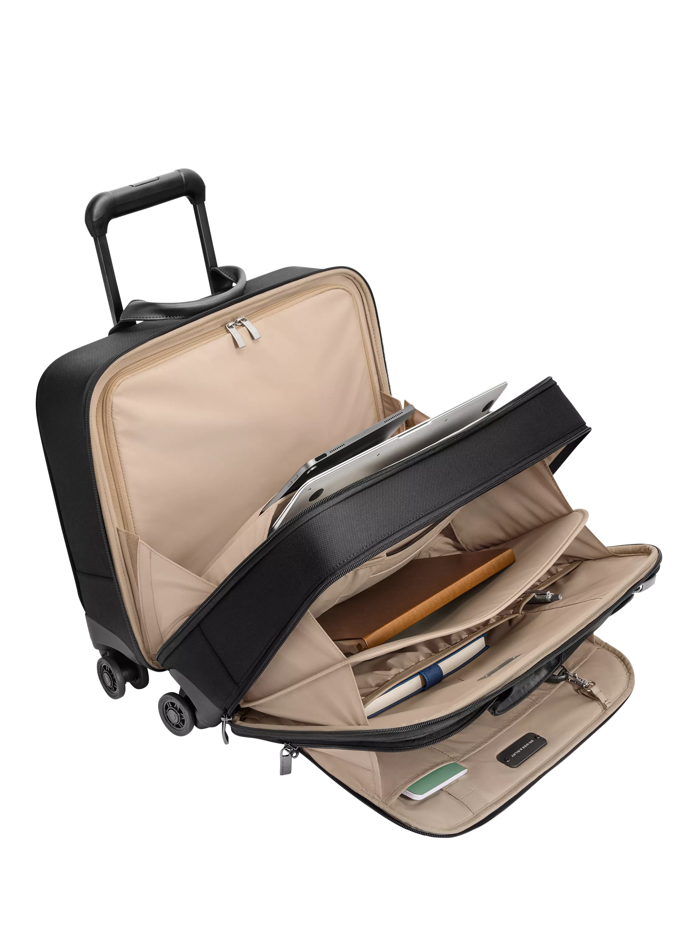 Briggs & Riley Large Spinner Briefcase 28L Black (British brand)