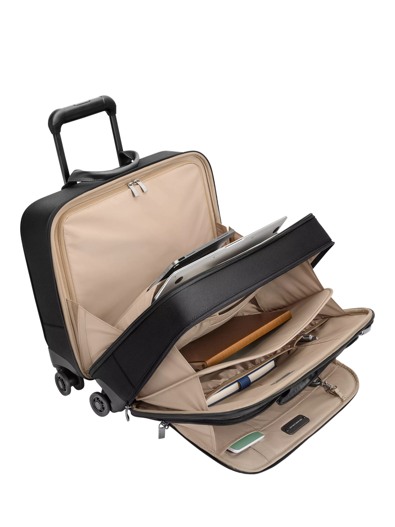 Briggs & Riley Large Spinner Briefcase 28L Black (British brand)