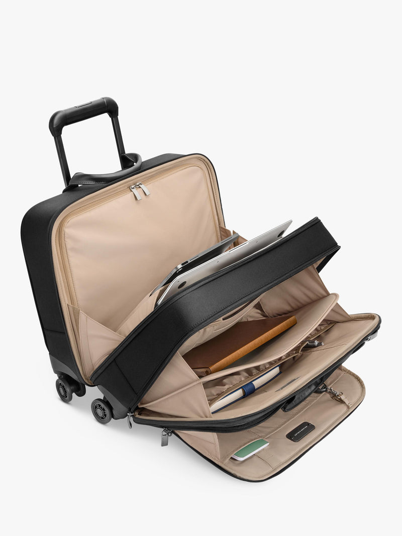 Briggs & Riley Large Spinner Briefcase 28L Black (British brand)