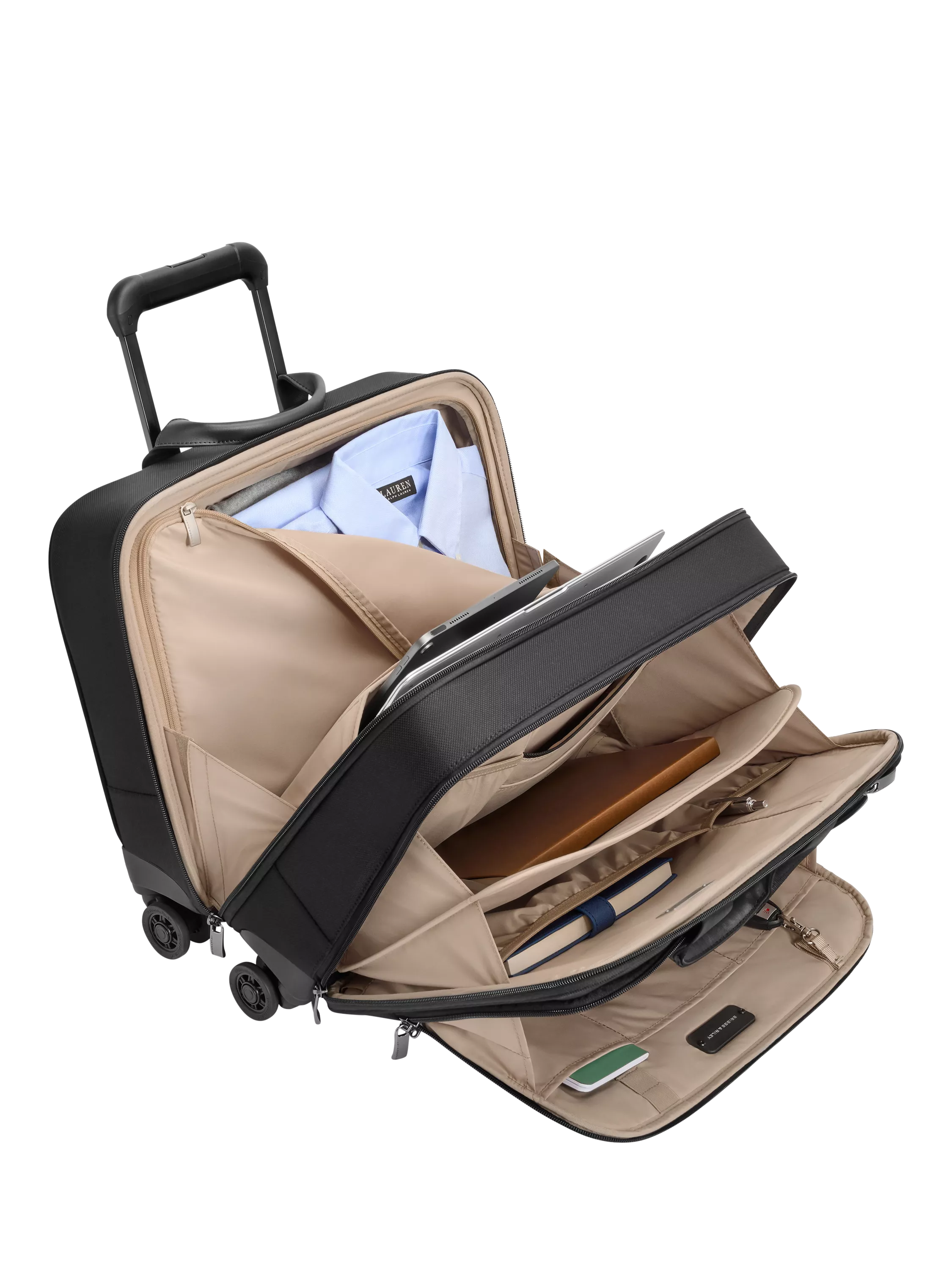 Briggs & Riley Large Spinner Briefcase 28L Black (British brand)