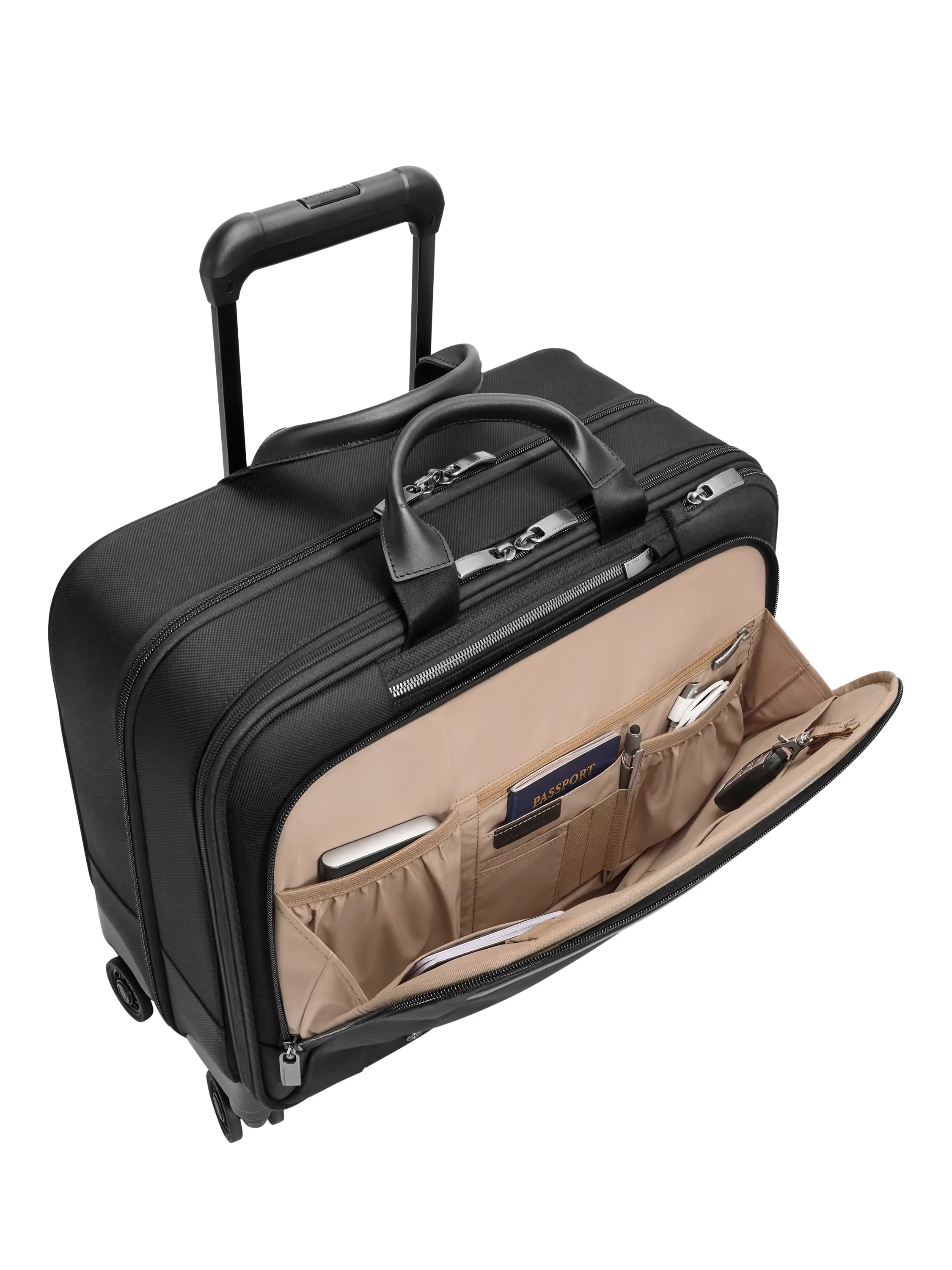 Briggs & Riley Large Spinner Briefcase 28L Black (British brand)