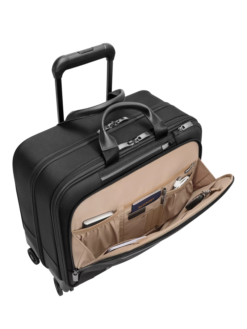 Briggs & Riley Large Spinner Briefcase 28L Black (British brand)