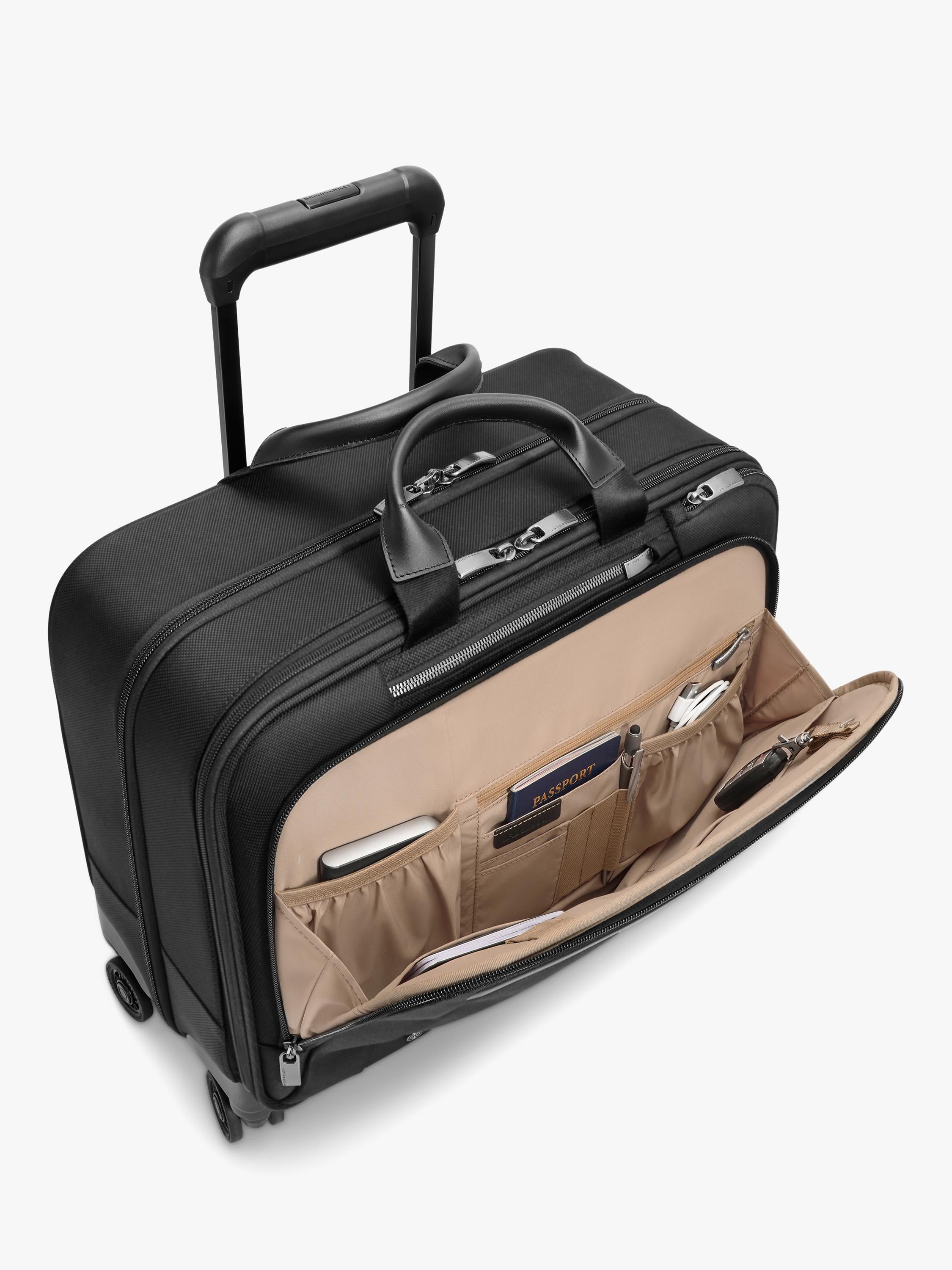 Briggs & Riley Large Spinner Briefcase 28L Black (British brand)