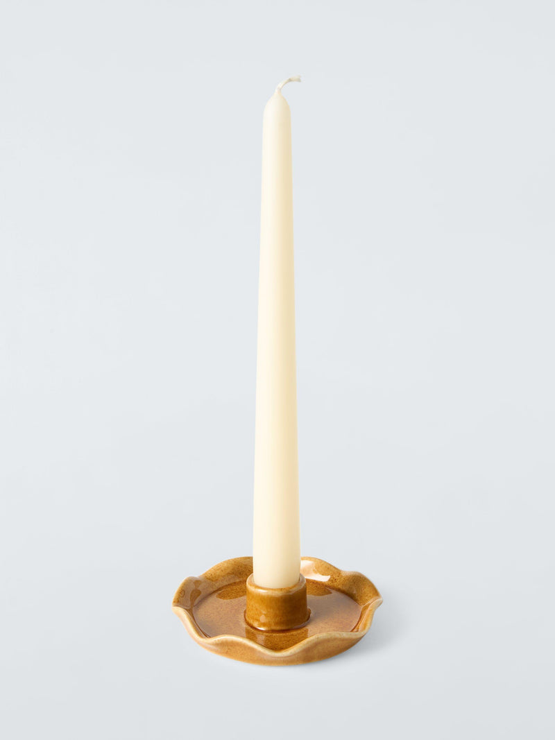 John Lewis scallop stoneware candle holder design, UK version