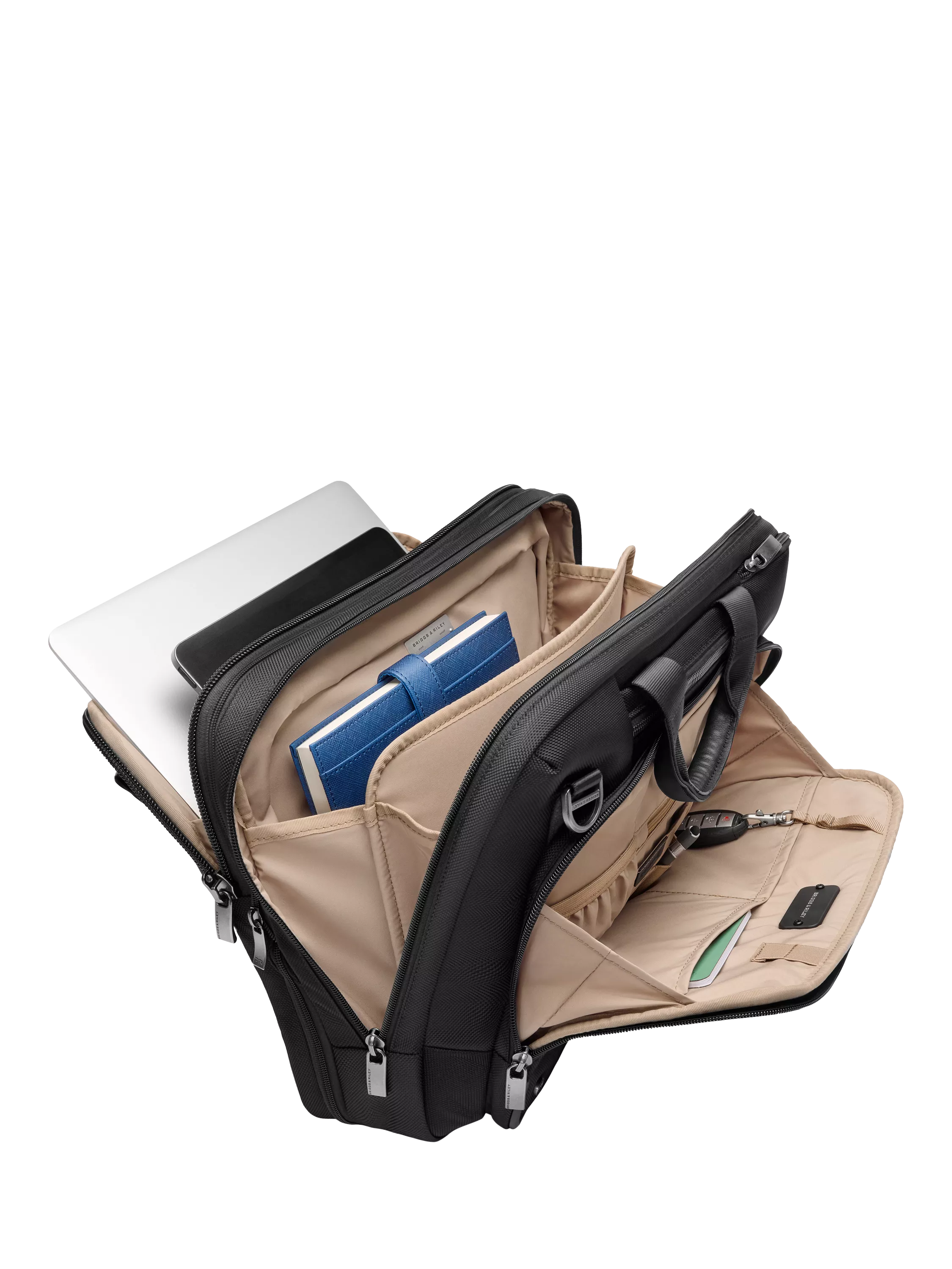 Briggs & Riley Medium Expandable Briefcase Black, UK version