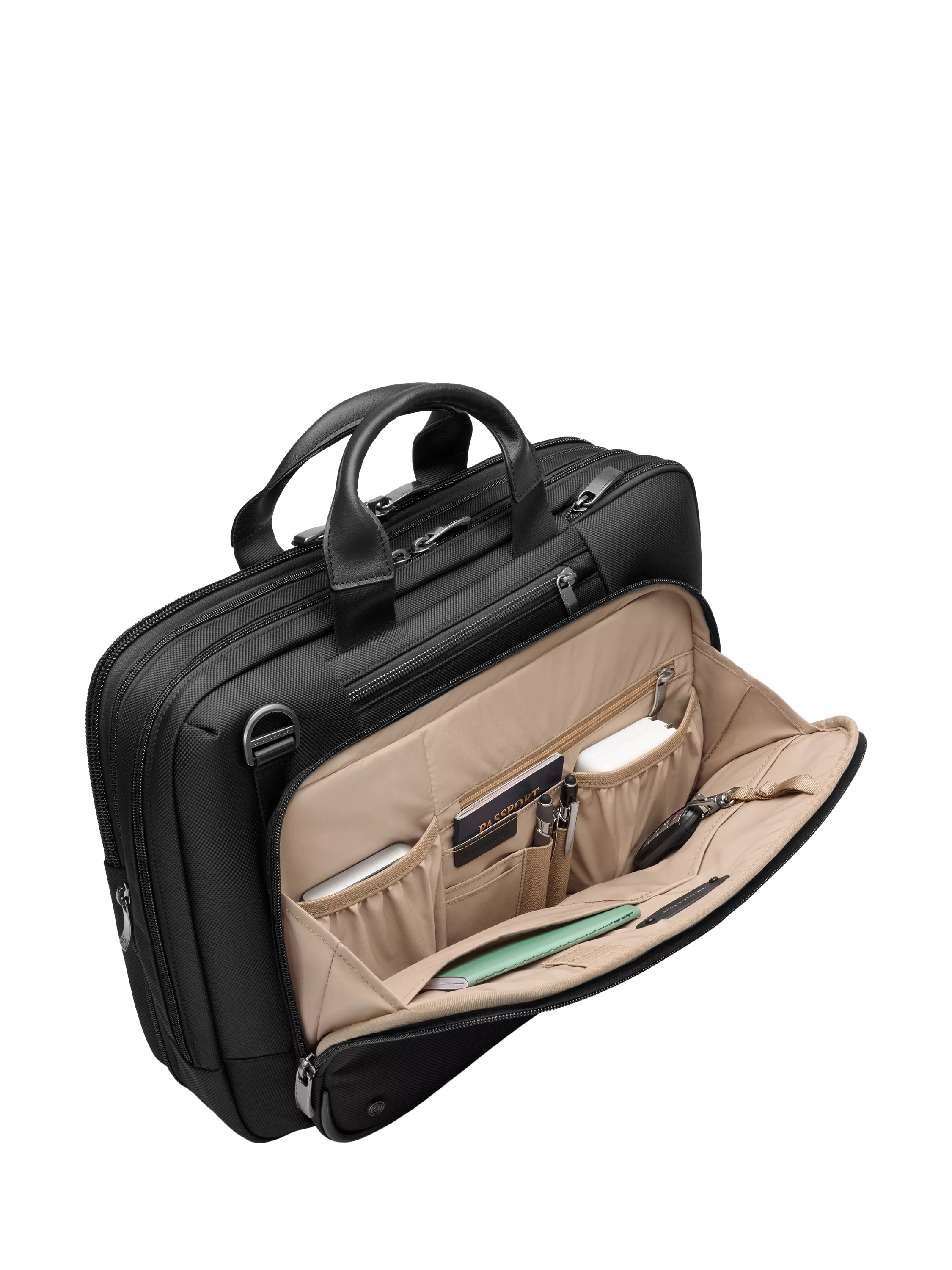 Briggs & Riley Medium Expandable Briefcase Black, UK version