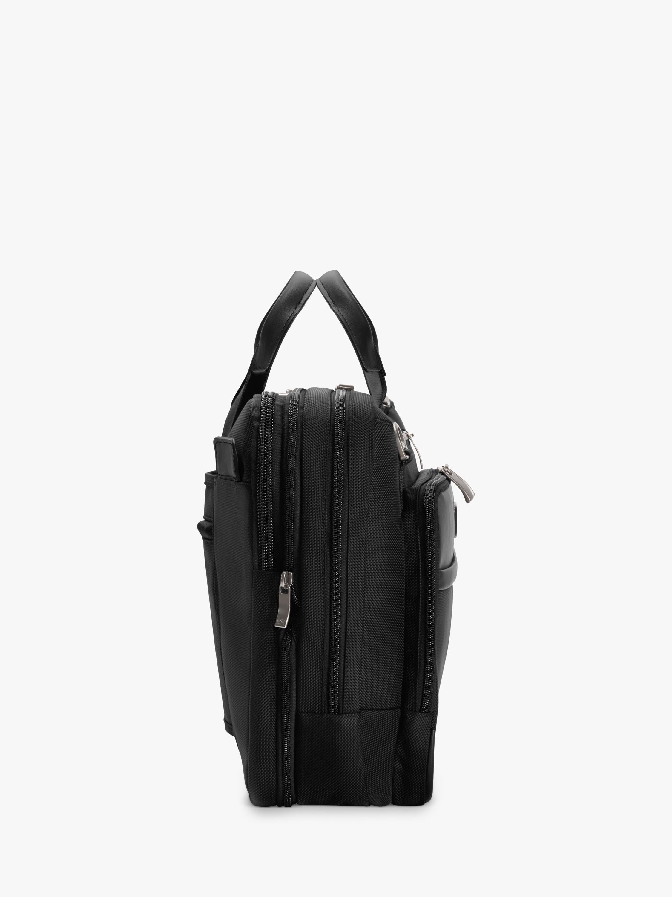 Briggs & Riley Medium Expandable Briefcase Black, UK version