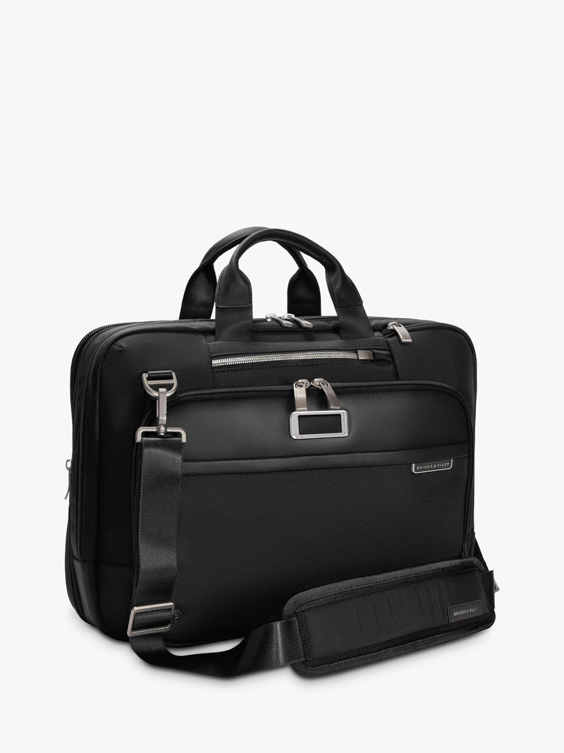 Briggs & Riley Medium Expandable Briefcase Black, UK version