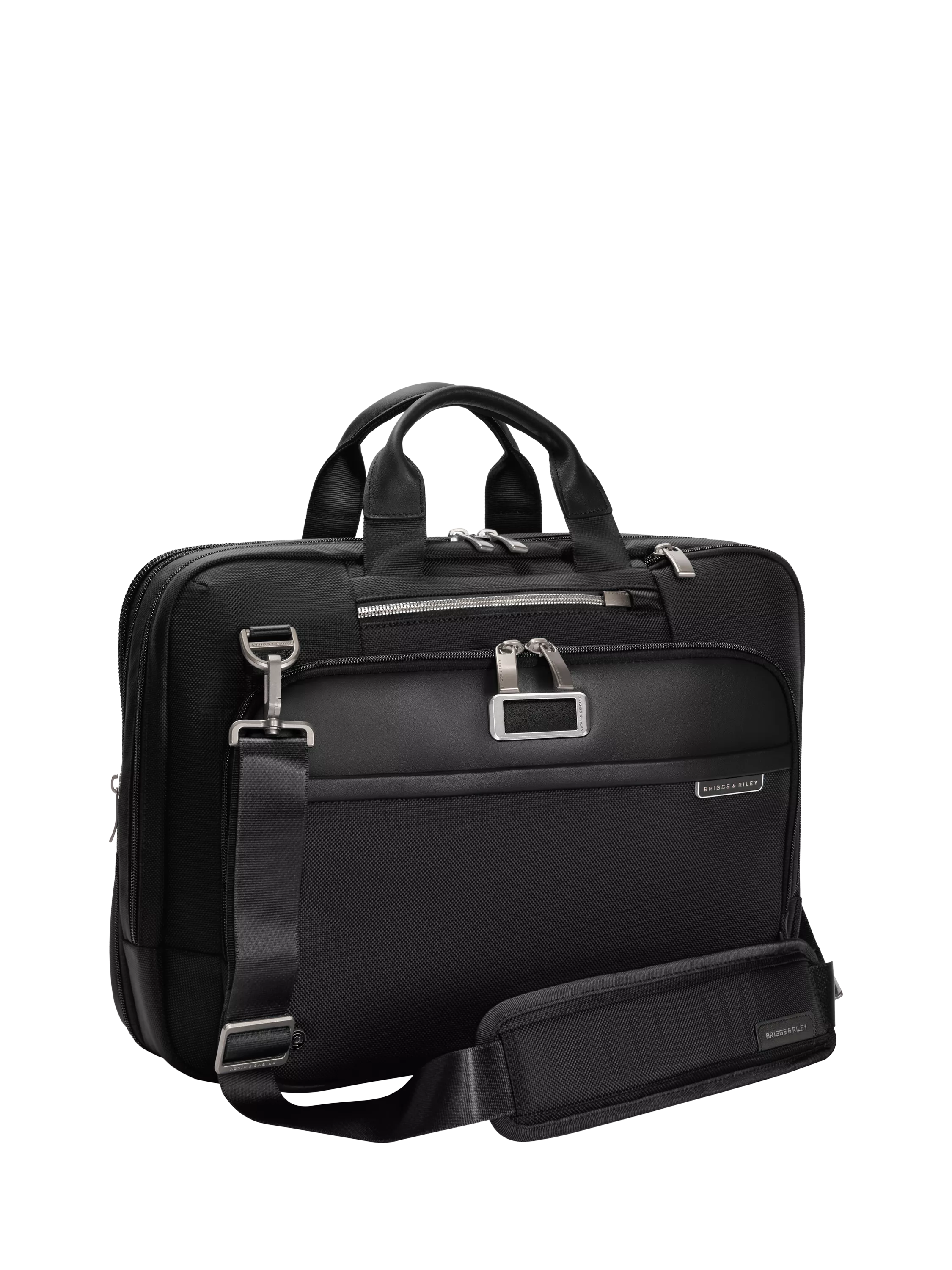 Briggs & Riley Medium Expandable Briefcase Black, UK version