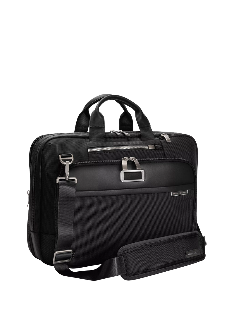 Briggs & Riley Medium Expandable Briefcase Black, UK version