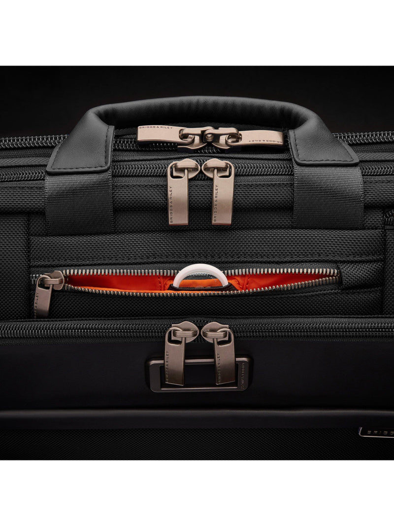Briggs & Riley Medium Expandable Briefcase Black, UK version