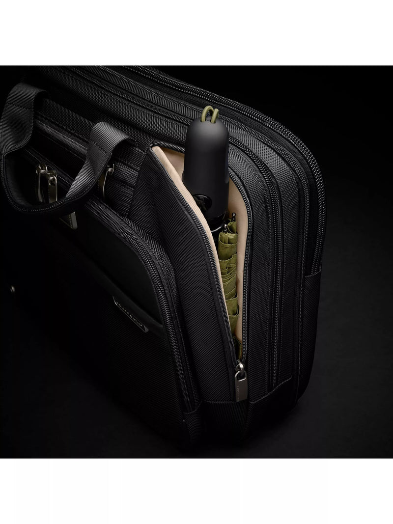 Briggs & Riley Medium Expandable Briefcase Black, UK version