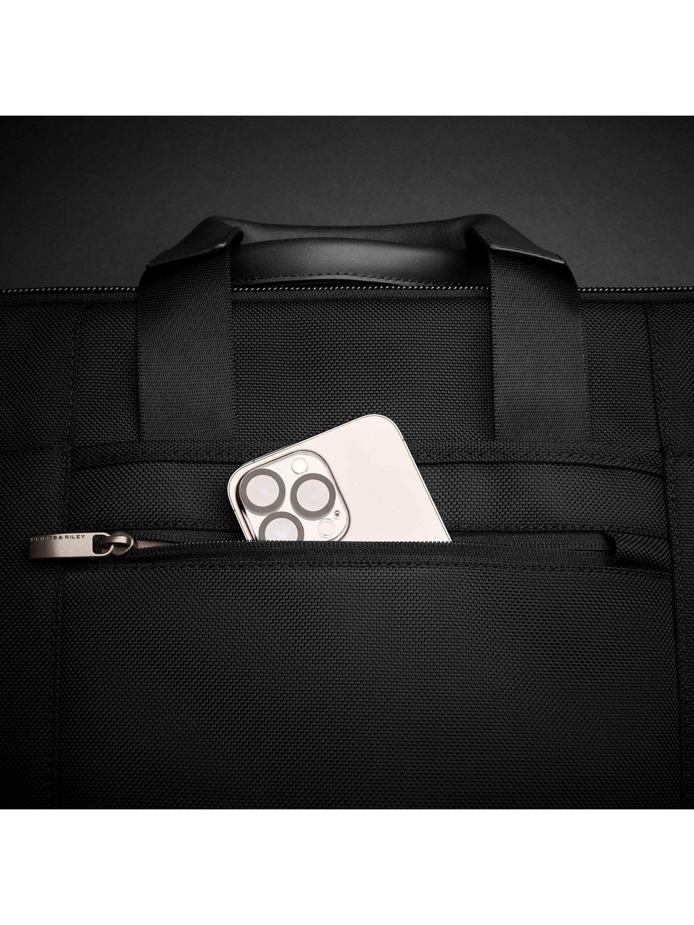 Briggs & Riley Medium Expandable Briefcase Black, UK version