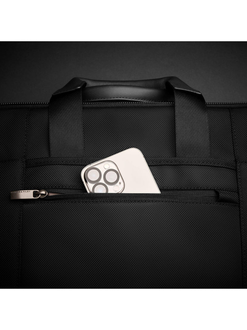 Briggs & Riley Medium Expandable Briefcase Black, UK version