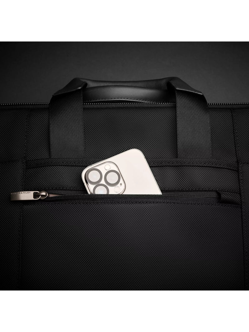 Briggs & Riley Medium Expandable Briefcase Black, UK version