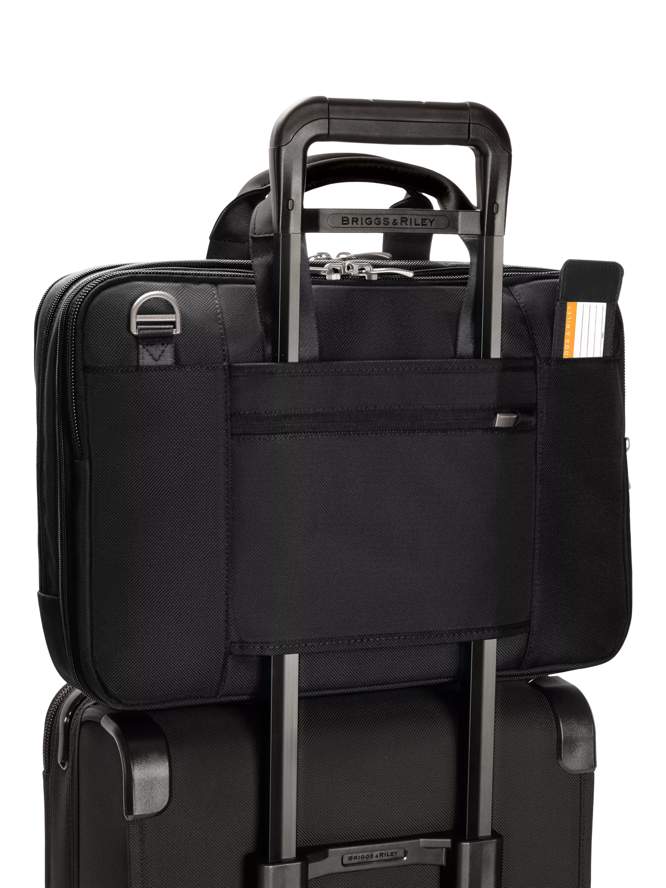 Briggs & Riley Medium Expandable Briefcase Black, UK version