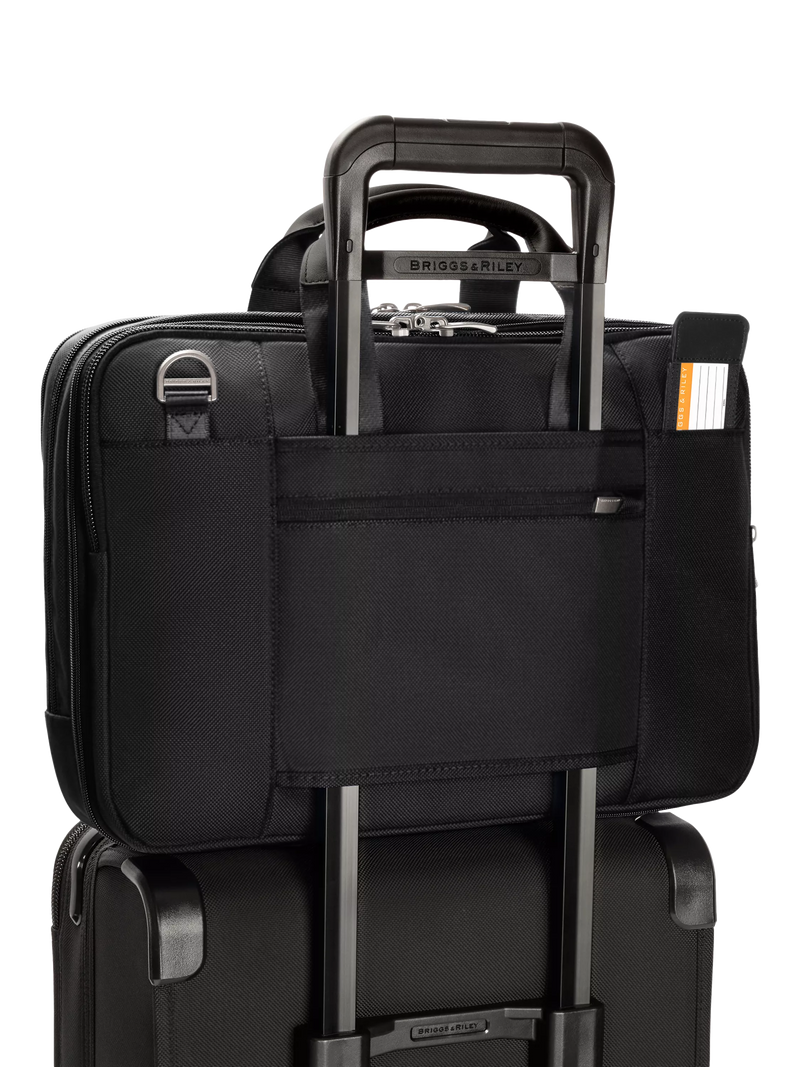 Briggs & Riley Medium Expandable Briefcase Black, UK version