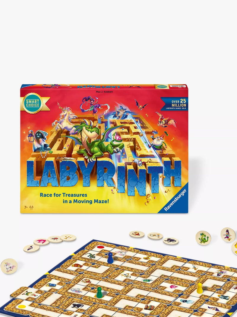 Ravensburger Labyrinth slim box board game with treasure cards, imported from the UK