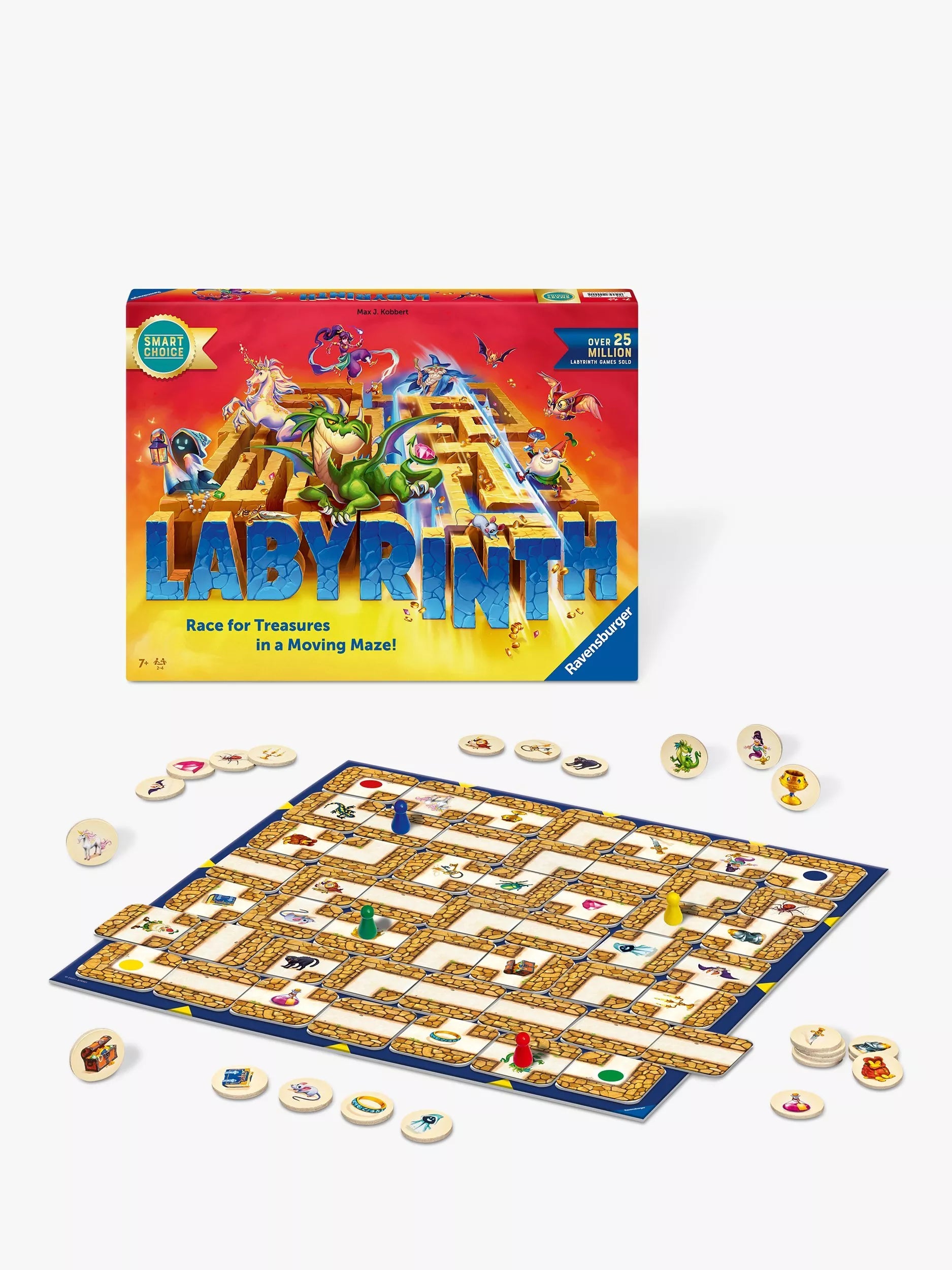 Ravensburger Labyrinth slim box board game with treasure cards, imported from the UK