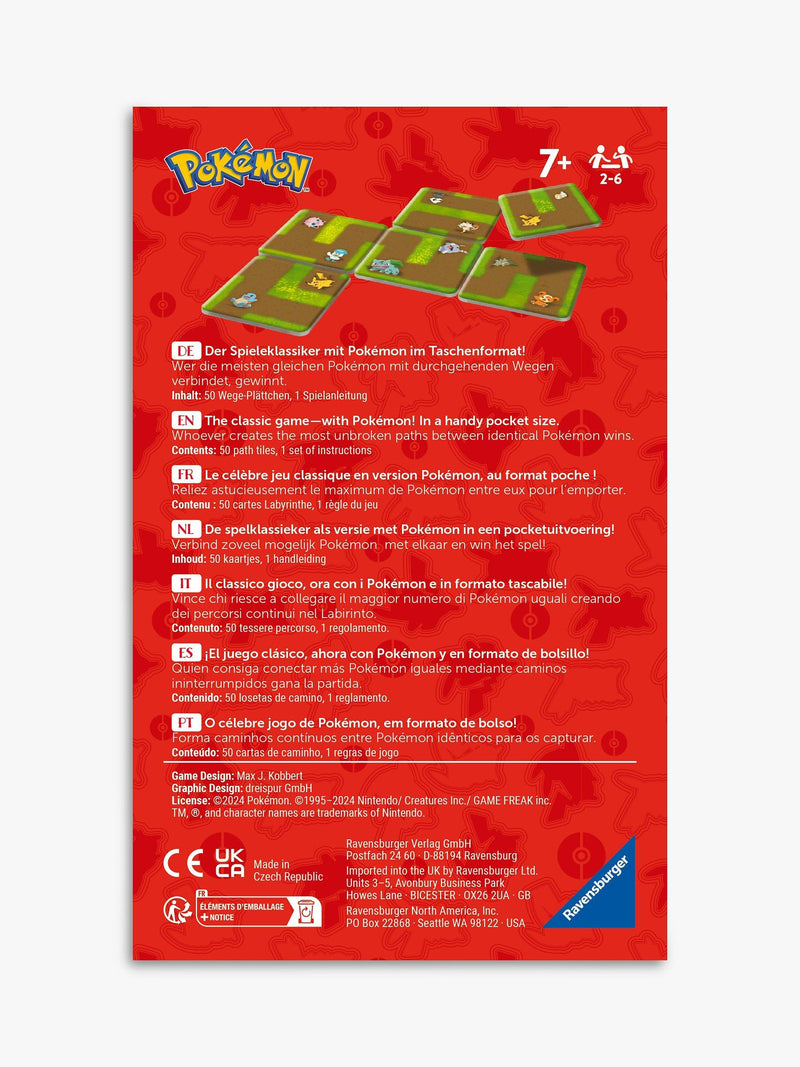 Ravensburger Pokémon Labyrinth Connect board game - British product