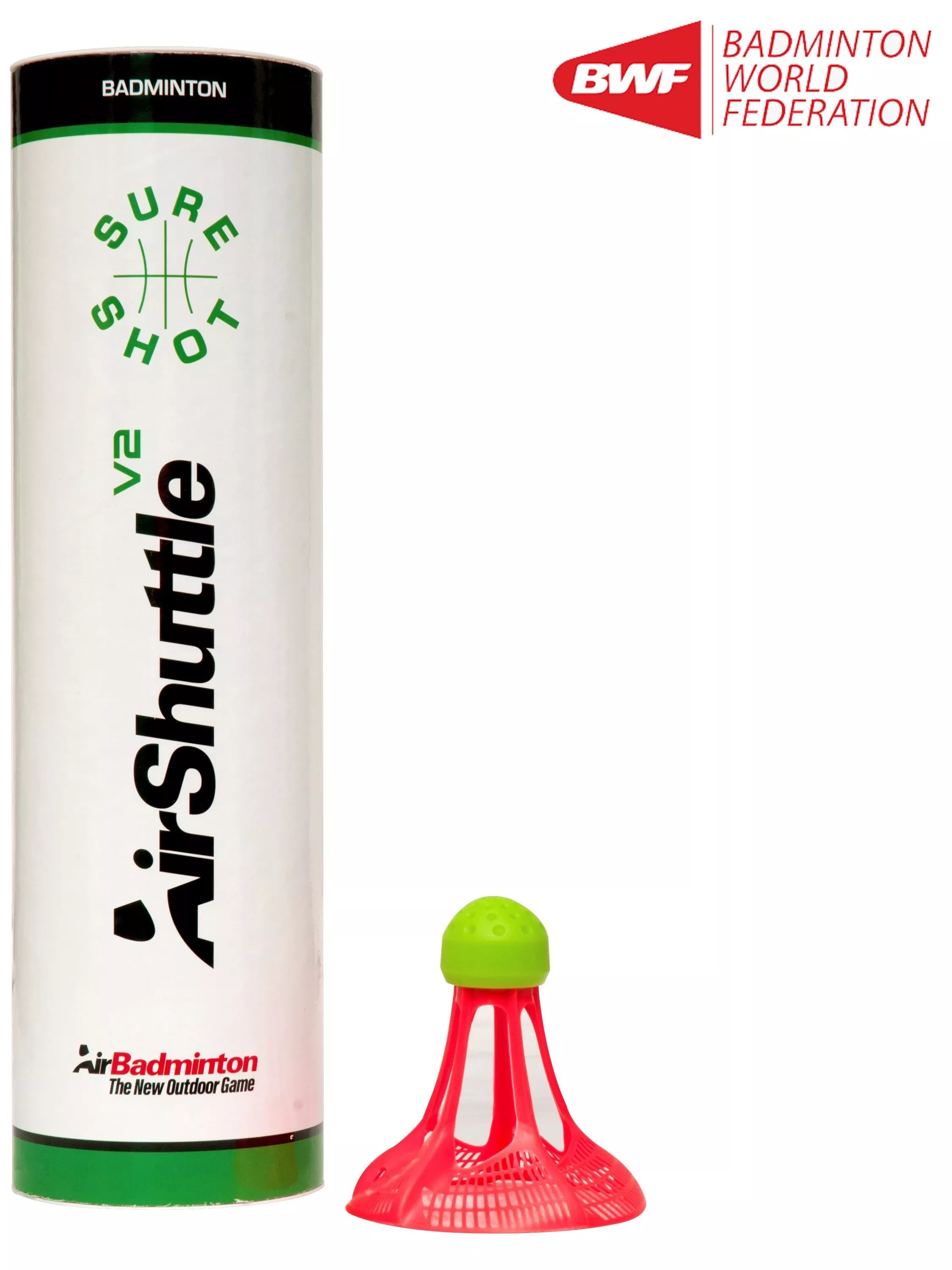 Sure Shot badminton shuttlecocks AirShuttle V2 - British product