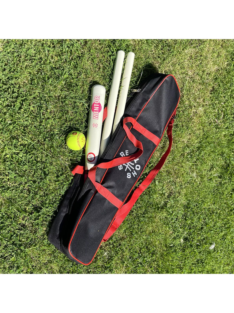 Sure Shot rounders set with bat, ball, and posts (British brand)