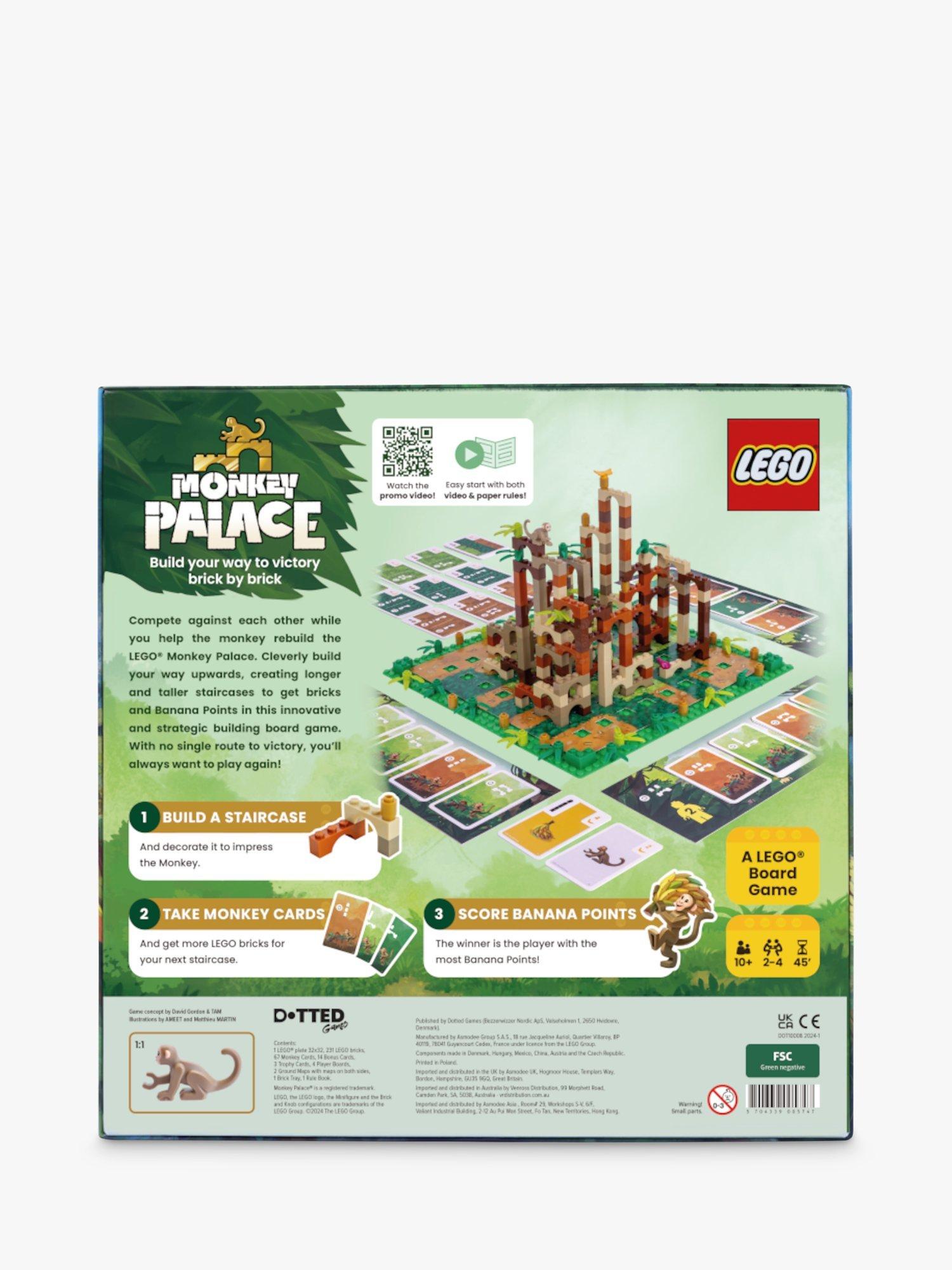 LEGO Monkey Palace board game for ages 10+ (British brand)