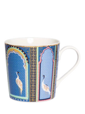 Sara Miller fine china mugs with 22ct gold detailing, set of 4, 344ml (British brand)