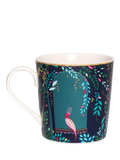 Sara Miller fine china mugs with 22ct gold detailing, set of 4, 344ml (British brand)