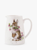 Wrendale Designs fine china posy jug with rabbit illustration 125ml (British brand)
