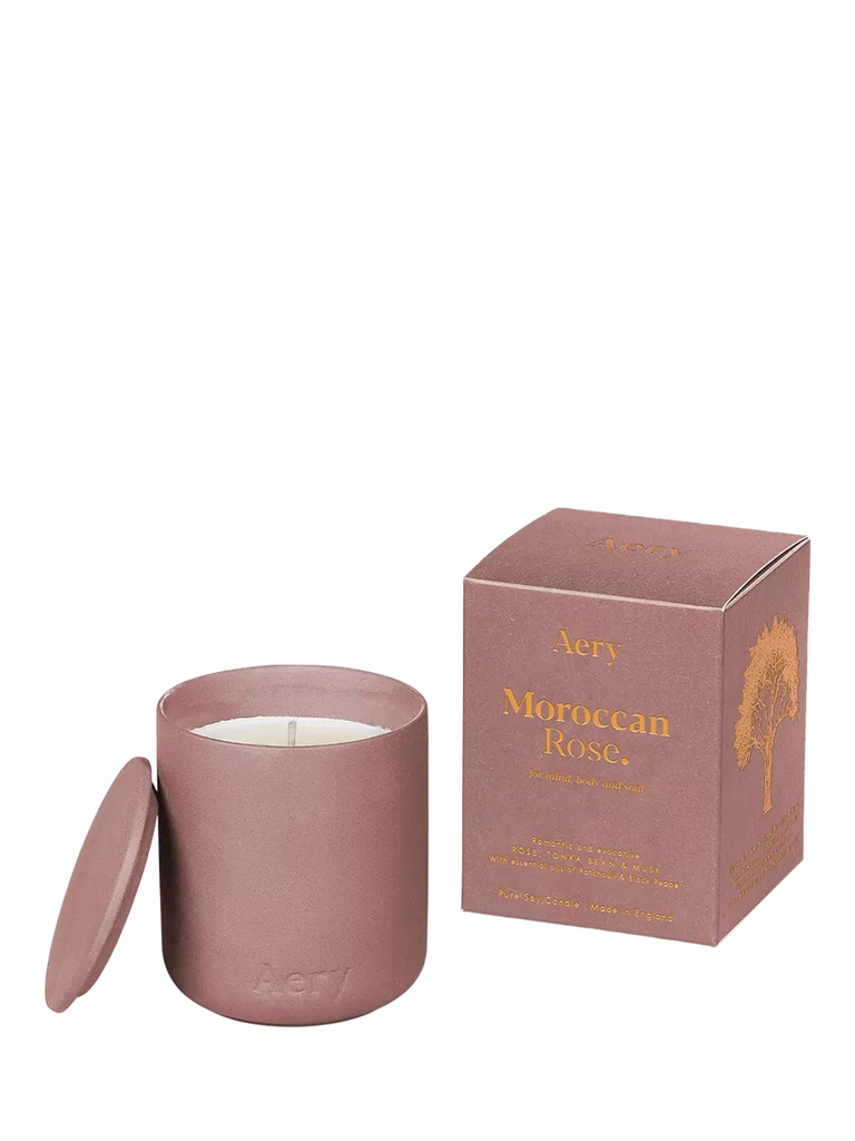 Aery Moroccan Rose Scented Candle, 280g