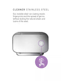 Simplehuman recycling pedal bin brushed stainless steel 58L, imported from the UK
