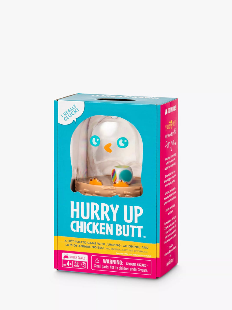 Hurry Up Chicken Butt hot potato game with animal noises, UK version