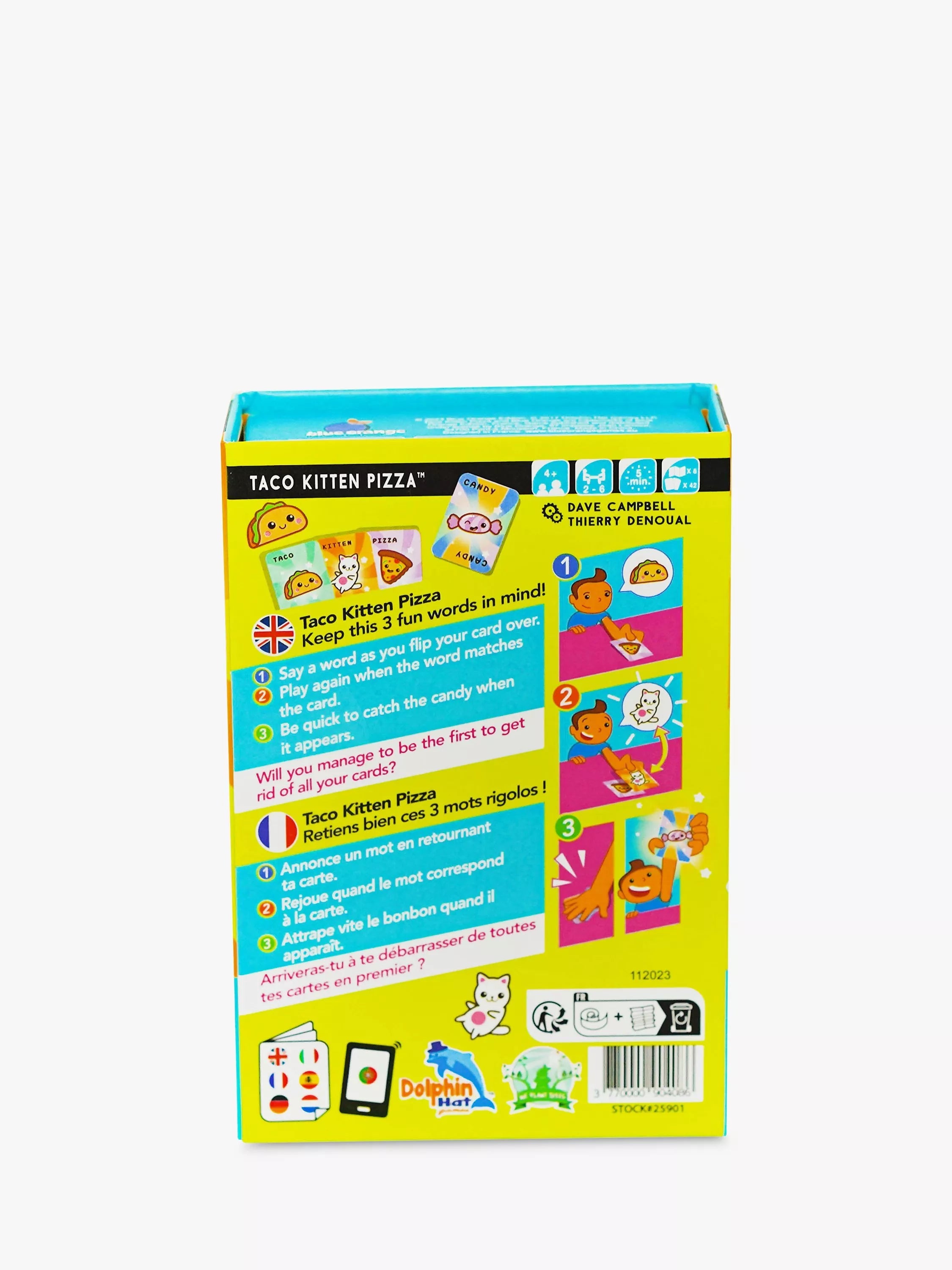 Esdevium Taco Kitten Pizza memory board game, UK version