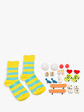 Esdevium Junior Sock Matching Game for Kids with Color and Letter Rounds - British product