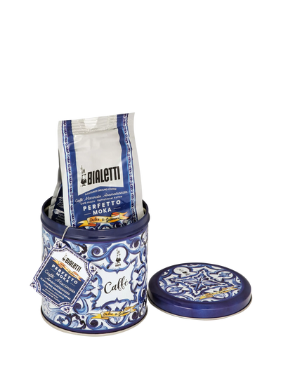 Café moulu Dolce & Gabbana Mediterranean Blue Perfetto Moka Autentico de Bialetti 200g