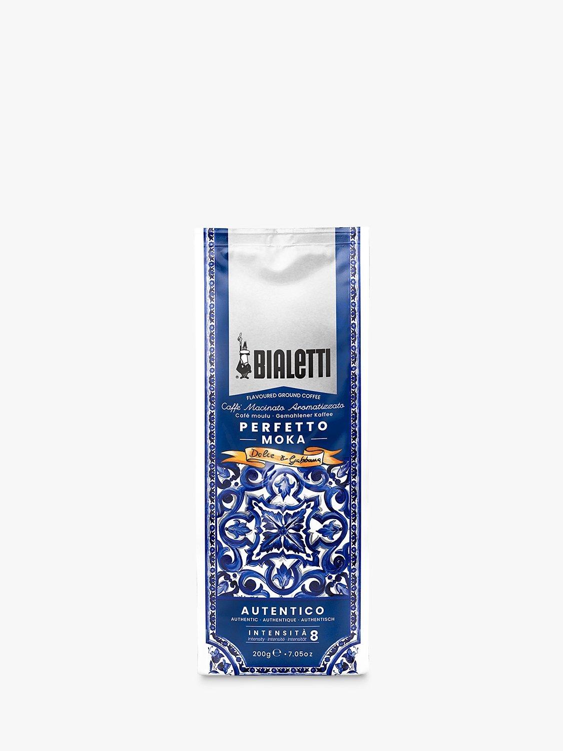 Bialetti Dolce & Gabbana Mediterranean Blue Perfetto Moka Autentico ground coffee 200g - British product