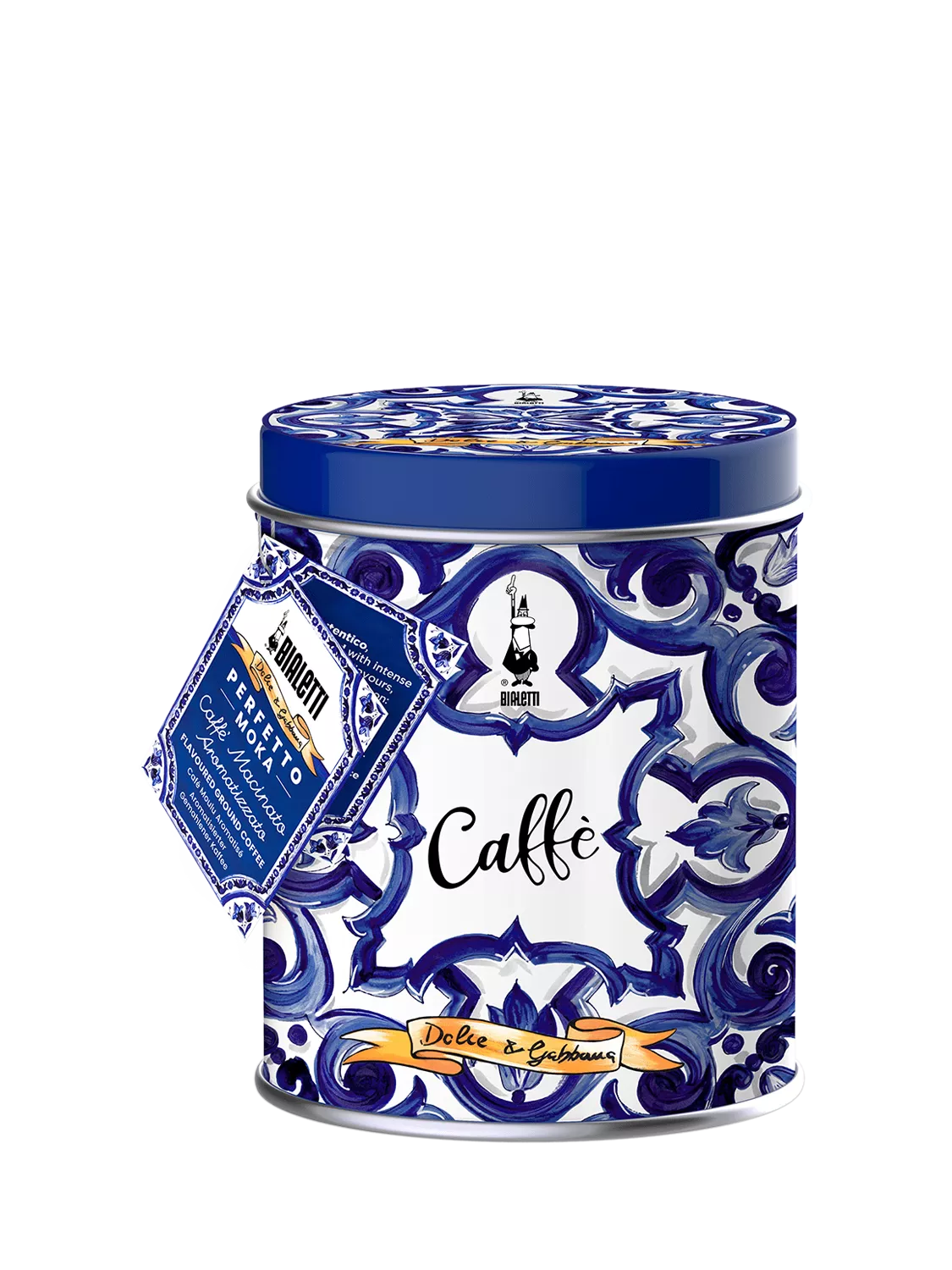 Bialetti Dolce & Gabbana Mediterranean Blue Perfetto Moka Autentico ground coffee 200g - British product