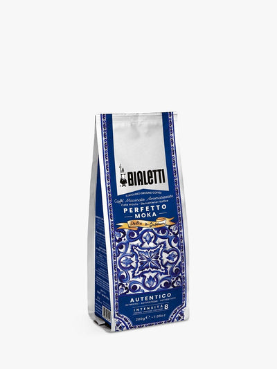 Café moulu Dolce & Gabbana Mediterranean Blue Perfetto Moka Autentico de Bialetti 200g